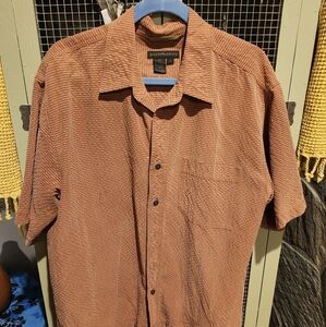 Men's Short sleeve shirt XL Burnt Orange